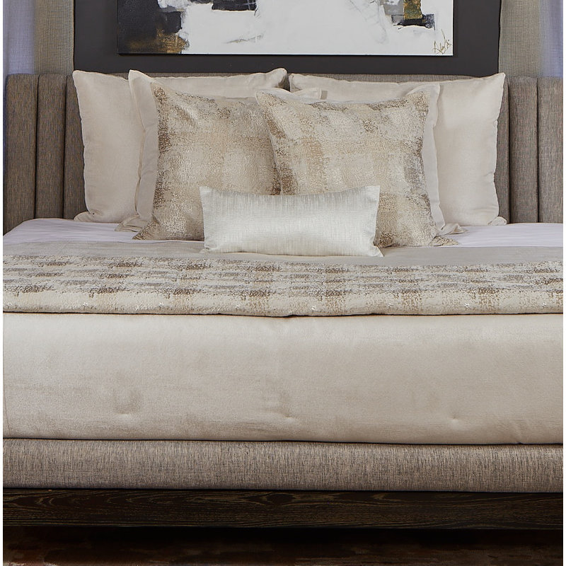 Stardust Lumbar Pillow Cover & Insert, Moonlight, 18"H x 22"W