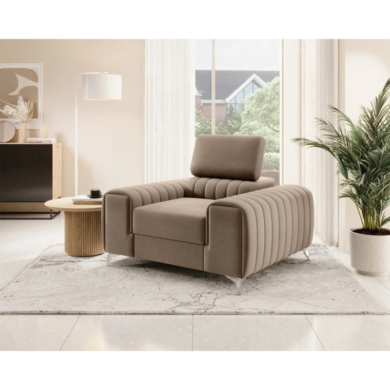 Chaise d'appoint Laurence - beige, Beige
