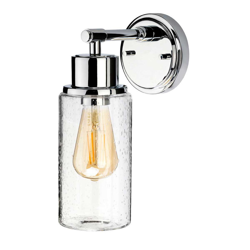 Trotwood Armed Sconce, Polished Chrome