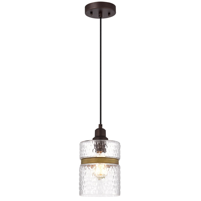 Luminaire suspendu cylindrique 1 lumière