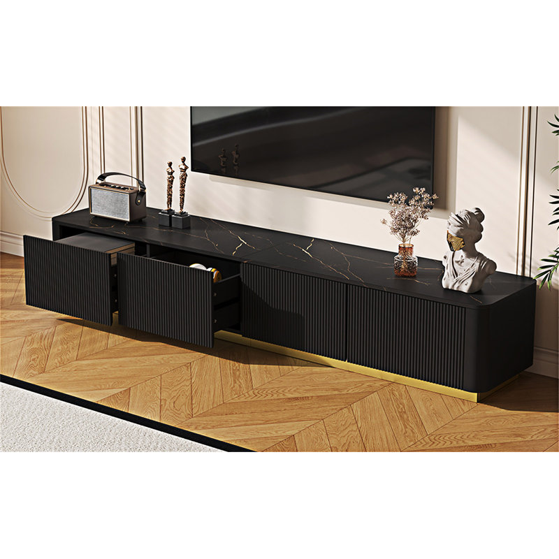 Meuble télé avec console et tiroirs