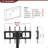 Tv Stand Height Adjustable Bracket Swivel 3-Tier