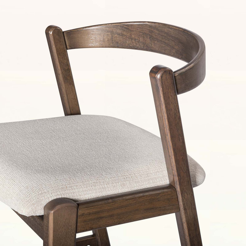 Ensemble de 2 chaises d'appoint confortables et élégantes, Marron foncé