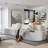109" Modern 2 - Piece Modern Sectional Curved Sofa Couch, Chenille Modular Sectional For Living Room With Sectional 2 Throw Pillow-140822919