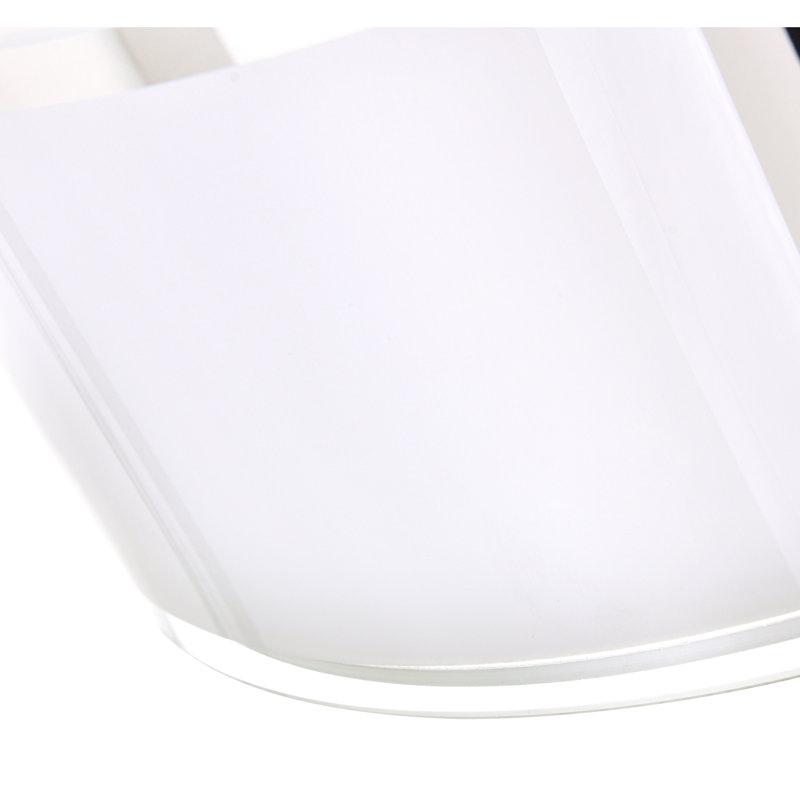 5 Light 21in Chrome Round Chandelier with Frosted Glass Shade for Modern Dining Room, Living Rooms, or Entryway Lighting