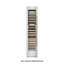 ZLINE Autograph 18 in. White Matte 68 Bottle Right Hinge Column Wine Cooler with Bronze Accents-45086014-45086002