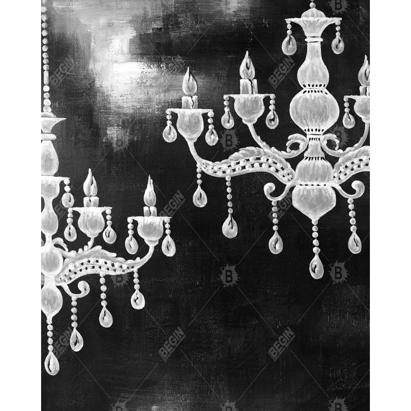 Lustres blancs - Toile de chambre blanche élégante pour la décoration intérieure