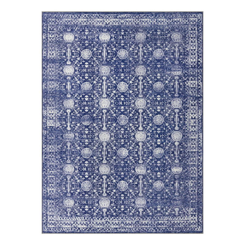 Dymph Chenille Geometric Indoor Rug, Rectangle 7'6" x 10'6"