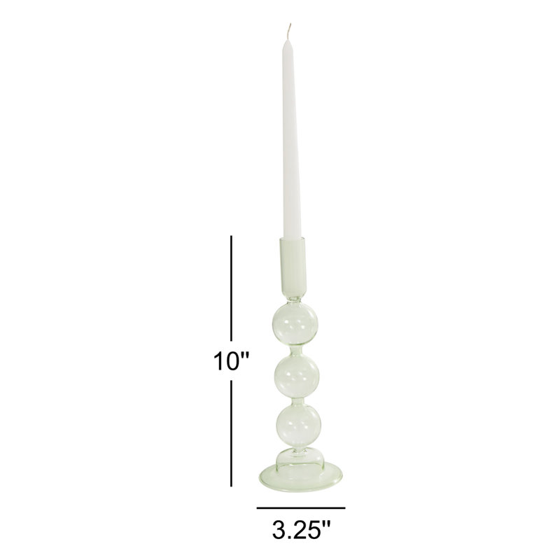 Bougeoir de table en verre Anij