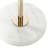 Metal White Floor Lamp with Round Ribbed Shade