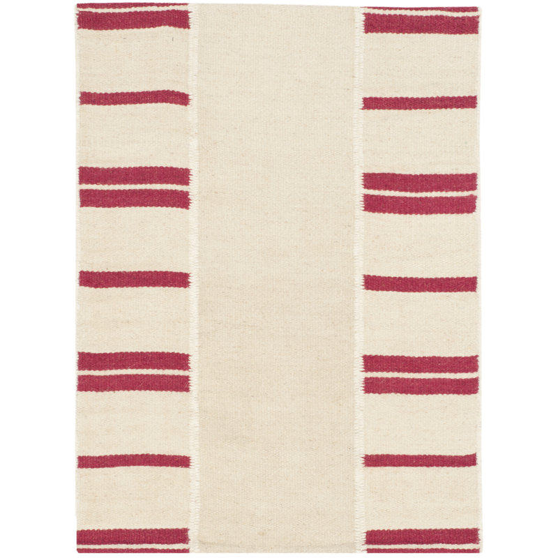 Ralph Lauren Sagaponeck Stripe Patch Wool Striped Rug, Rectangle 4' x 6'