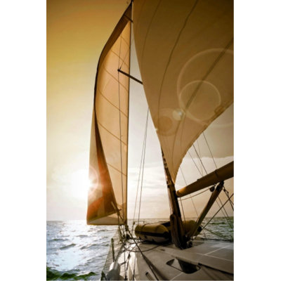 Sunset Sail III Print by Sofia Fox