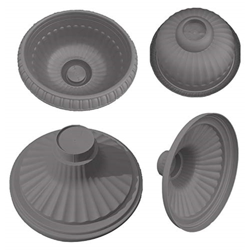 Eliass Urn Planter, 18" H x 18" W x 18" D, Gray