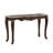 Dalgiza Transitional Rectangular Sofa Table with Marble Top in Natural and Cherry