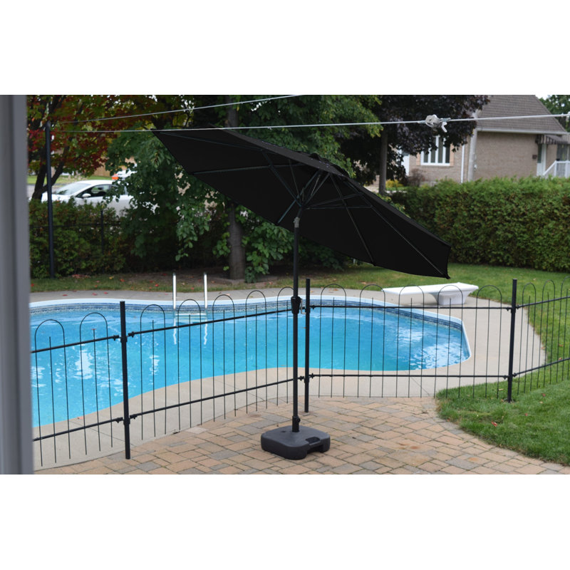 Parasol de marché 8 ' 5 Spaulding, Noir
