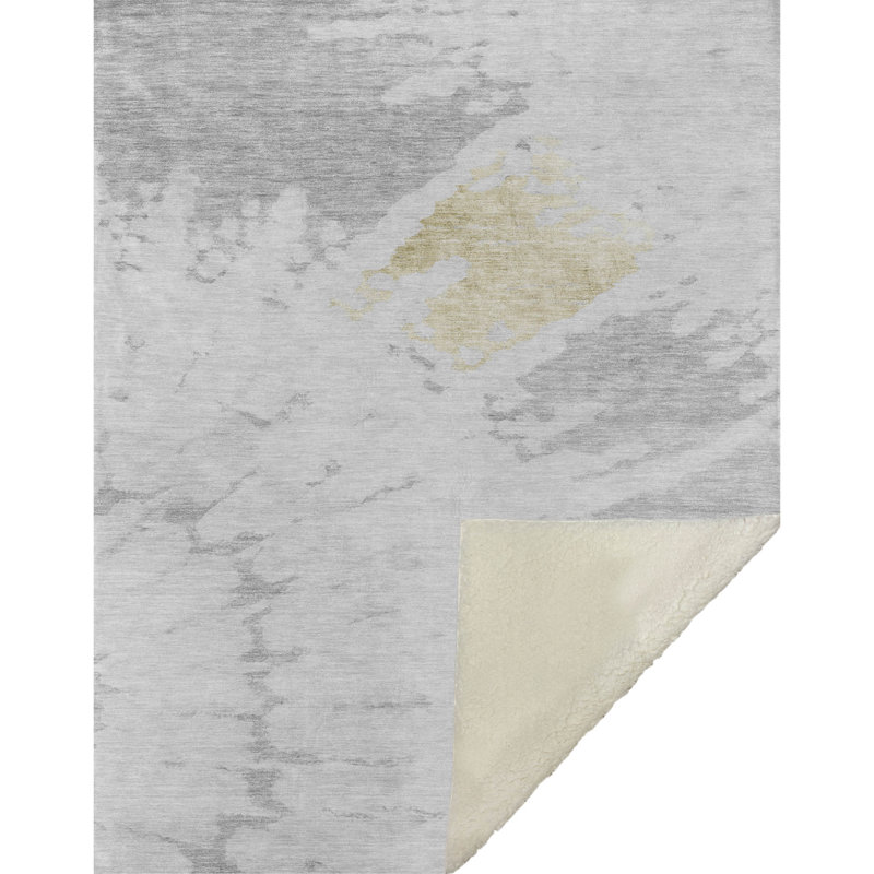 Jeté spirale Addison Sherpa ASB614, Argent argent