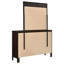 Commode 6 tiroirs avec miroir Cappuccino Aziza