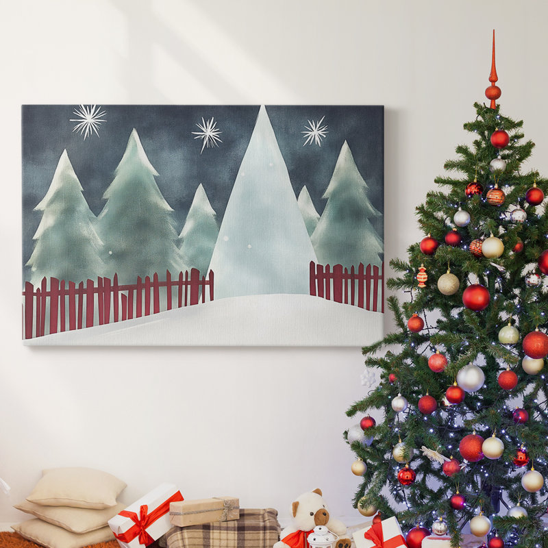 Christmas Holiday Arts - Toile tendue avec châssis, H 40 po x l 60 po