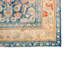 Tapis beige / bleu unique de 3 pi 5 po x 15 pi 11 po