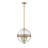 Creswell 3 - Light Globe Chandelier in Warm Brass-26390043