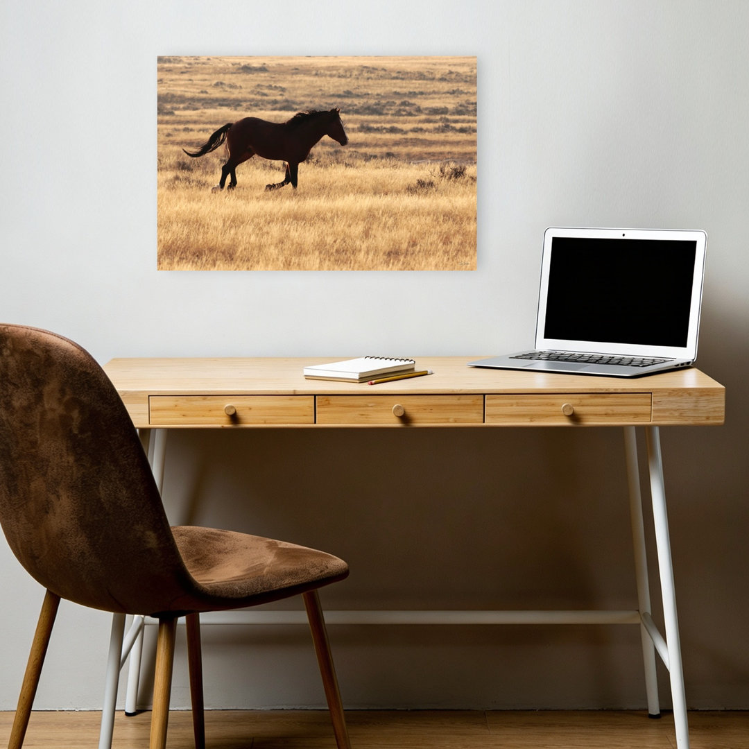 The Wild Spirit Dramatic Abstract Contemporary Horse Landscape Nature Wall Art Print