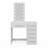 Boahaus Sofia Modern Lighted Vanity Table, Mirror with Lights Add-On, USB (Type A & C) and 06 Drawers for Storage