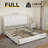 Wingback Modern Platform Bed With Galaxy Projector, 4 DustProof Storage Drawers, LED Bed Frame, USB Ports, No Box Spring Needed & Noise-Free Sturdy Wood Slats, Kiarri-1787113436-1786305418