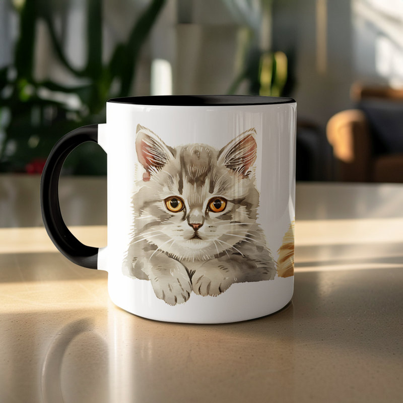 Ceramic Coffee Mug, 3, Black