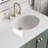 Kasey Vanity In White With Quartz Vanity Top In White With Basin-223636548