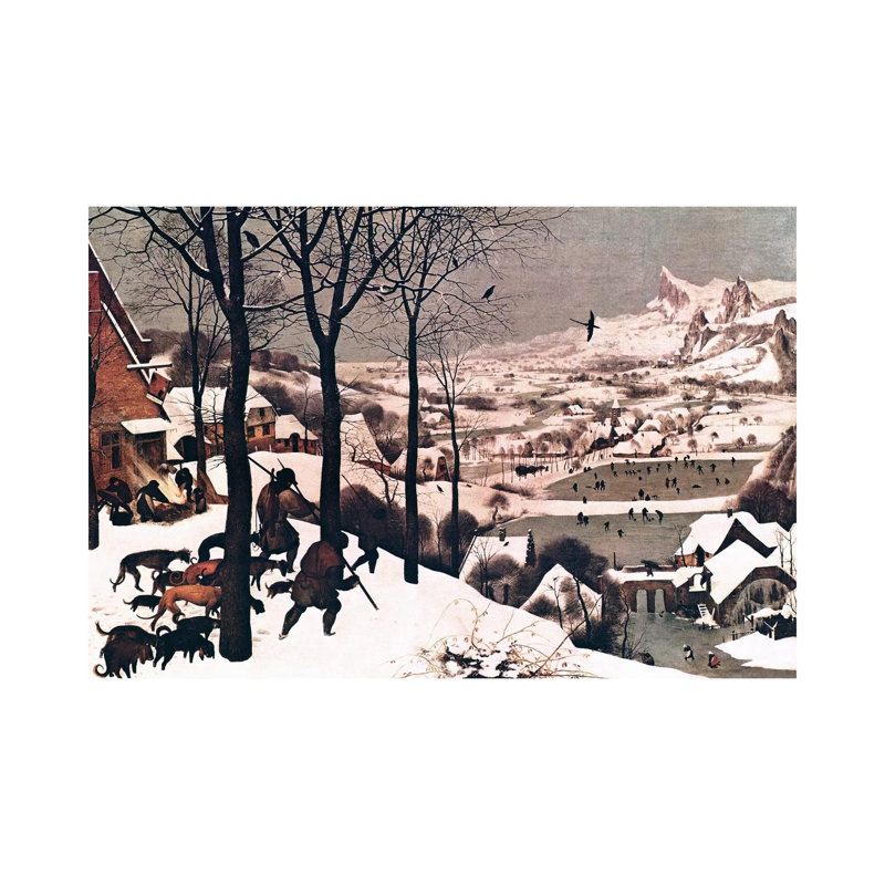 Hunters in the Snow 1 Piece Wrapped Canvas Painting, 66.04 cm H x 45.72 cm W x 3.175 cm D
