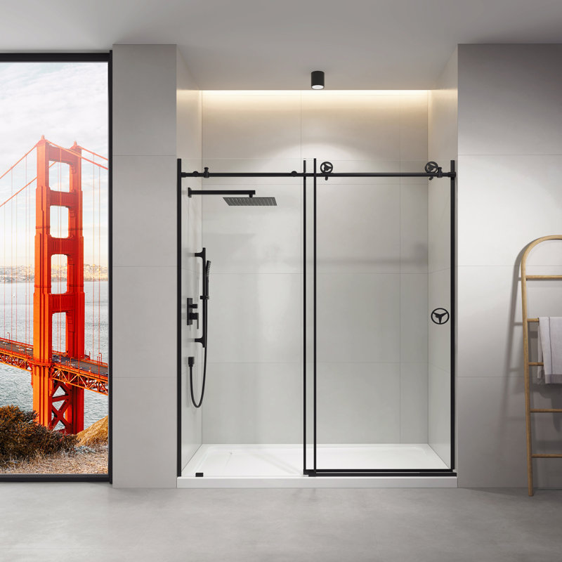 60" W X 76" H Sliding Frameless Shower Door
