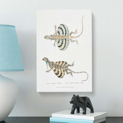 Dragon Lizard by Utagawa Hiroshige - Wrapped Canvas