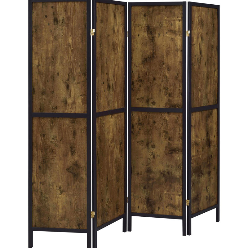 4 paravents avec finition antique muscade