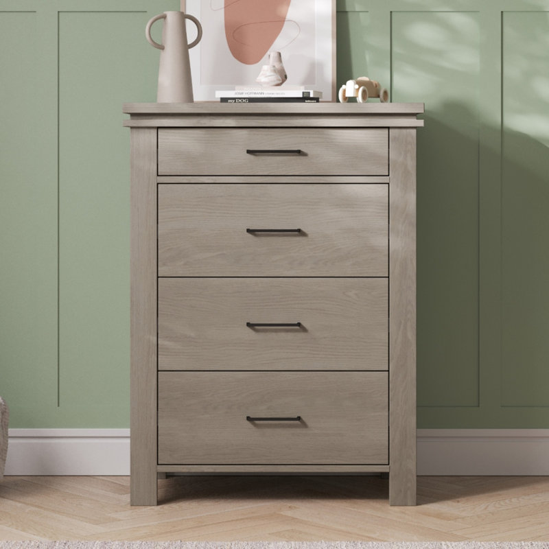 Denman 35" Wide 4-Drawer Chest, Crescent Gray