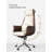 Minimalist Metal & Leather Multi-Function Office Chair