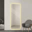 Miroir de plancher pleine longueur 65 po x 24 po à DEL avec corps entier, miroir mural avec lumières, miroir de corps pleine grandeur pour la chambre à coucher avec gradateur et 3 modes de couleur