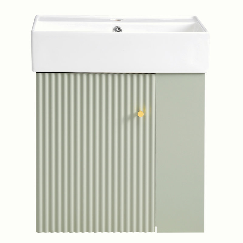 Meuble-lavabo flottant moderne avec lavabo en céramique