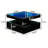 Dazzling Glass Coffee Table With Adjustable Lights