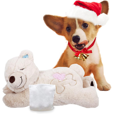 Warm Bear Training Agility Plush With Microwavable Pouch For Dog Puppy Anxiety Relief