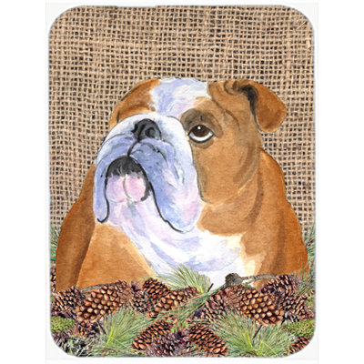 Planche à découper en verre English Bulldog