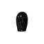 Emerging Face Sculpture, Gel Coat Black, Small