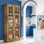 Grande armoire de rangement avec portes en acrylique et tablettes réglables