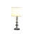 19.75-inch Ascending Solid Crystal Ball Chrome-Silver Table Lamp