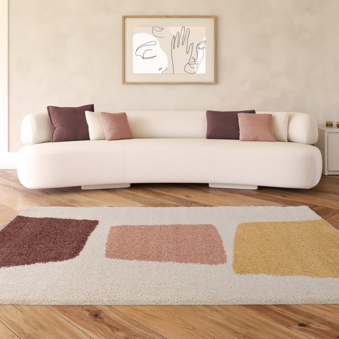Abstract Shag Area Rug
