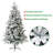 6FT Artificial Unlit Snow Christmas Tree