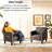 Modern Upholstered Arm Accent Chair, Living Room Single Sofa, Comfortable Ergonomic Reading Chair-118565823-129747575