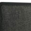Grand lit tapissier noir Burton