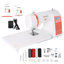 Machine à coudre informatisée avec large table de couture Poolin EOC02-RE, 293 points, 7 pieds, auto-enfilante, écran LCD Poolin