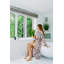100% Cotton Mid-Calf Bathrobe with Pockets-75051832