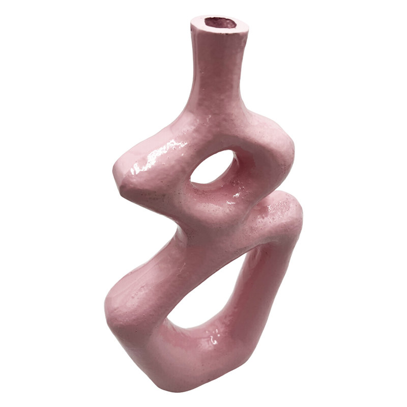 Keyly Handmade Aluminum Table Vase, Pink